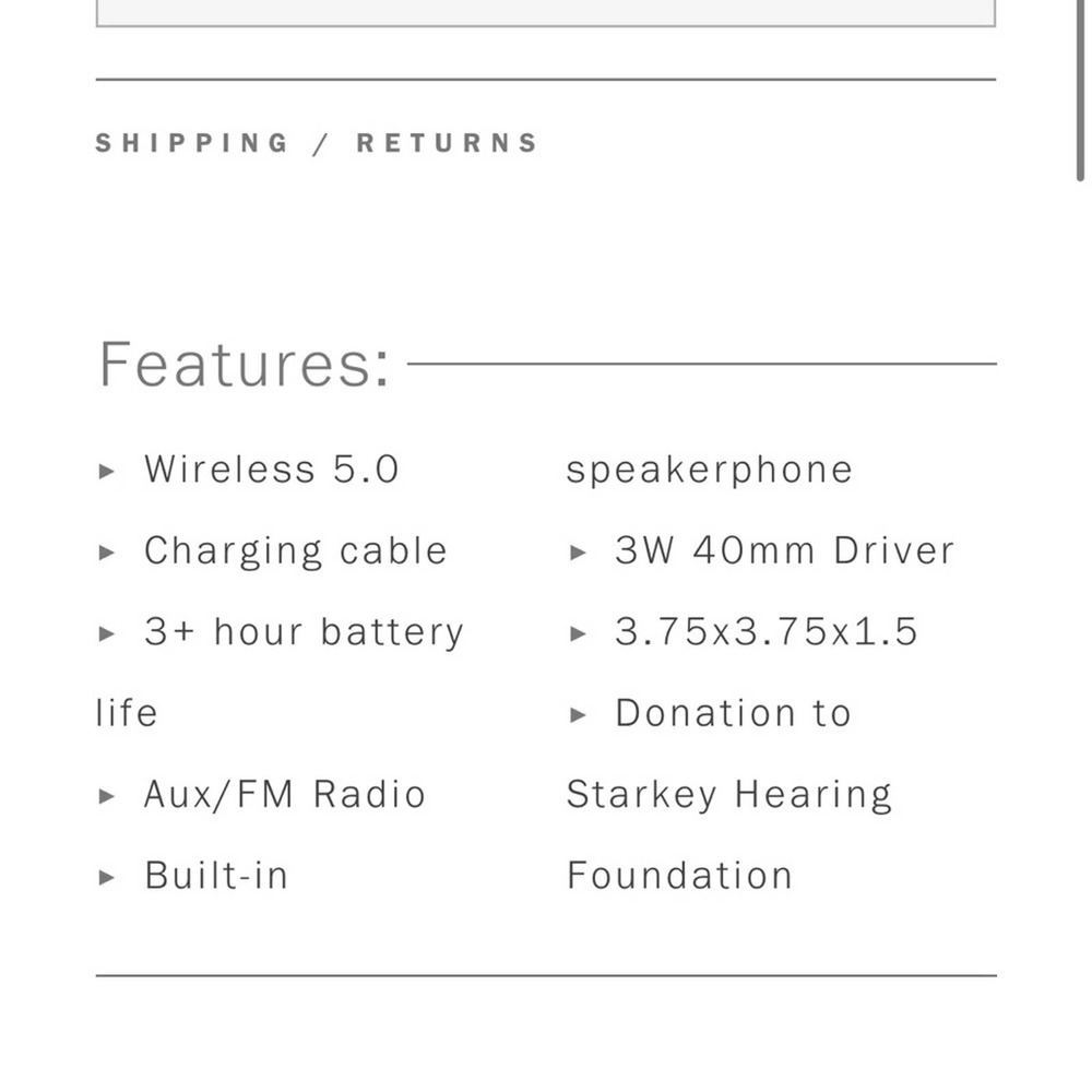 Portable Bluetooth Speaker from LSTN Sound Co., Wanderlust  in White, new - Picture 6 of 10